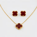 Burgundy Clover set